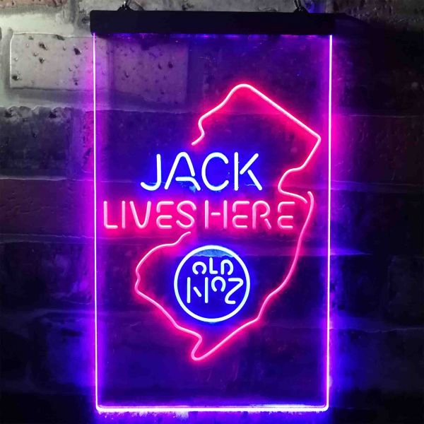 Jack Daniel's - New Jersey Dual LED Neon Light Sign